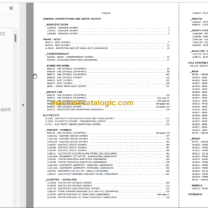 Manitou MLT 845 H TURBO S2 E2 PARTS CATALOGUE