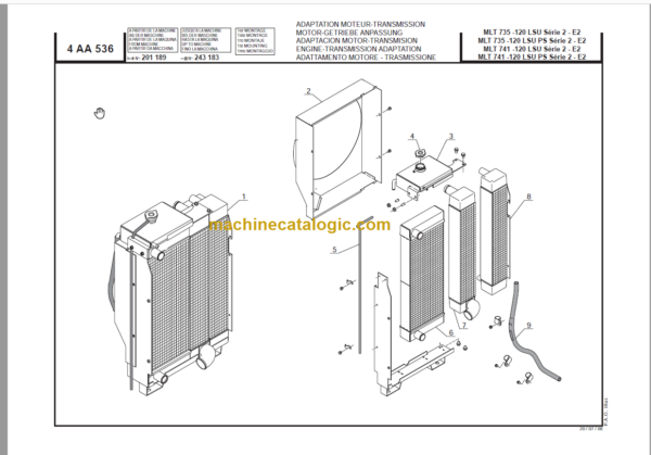 Manitou MLT 735 120 LSU Parts Catalogue