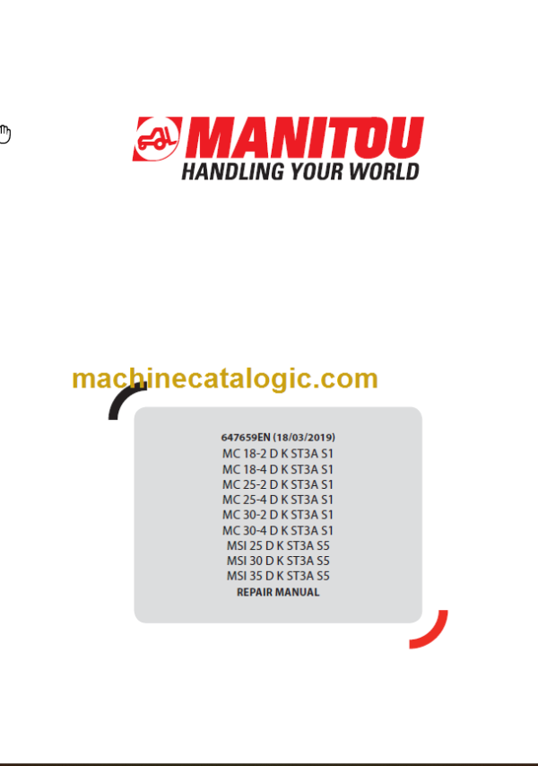 MANITOU MC 25-4 D K ST3A S1 REPAIR MANUAL