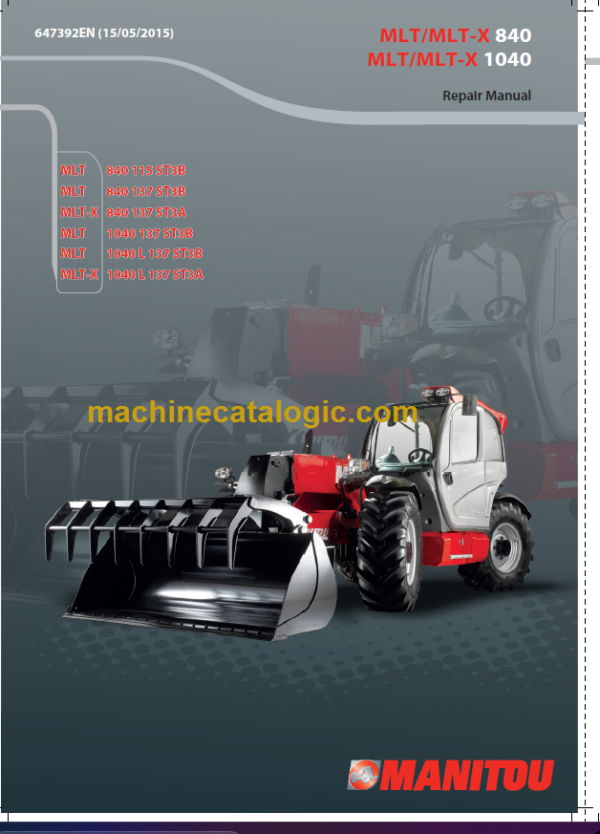 Manitou MLT-X 840 ST3A Repair Manual