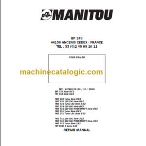 Manitou MLT 741 120 LSU Série 2-E2 Repair Manual