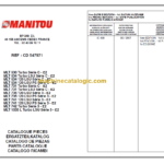 Manitou MLT 741 120 LSU PS S 3 - E2 PARTS CATALOGUE