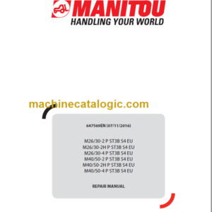 MANITOU M26 30-2 P ST3B S4 EU REPAIR MANUAL