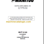 MHT10160 M SERIES E3 OPERATOR SERVICE MANUAL