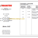Manitou MLT 741 120 LSU Parts Catalogue