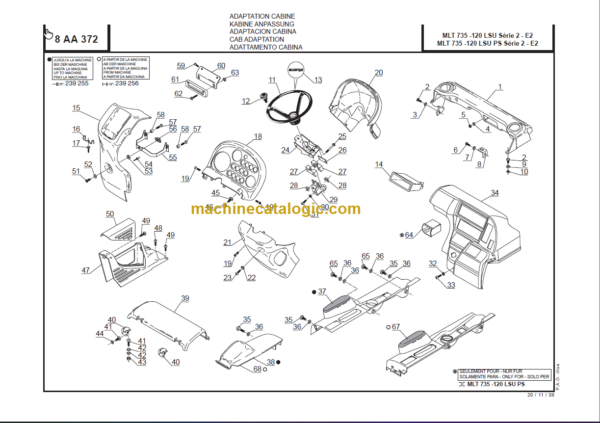 Manitou MLT 741 120 LSU Parts Catalogue