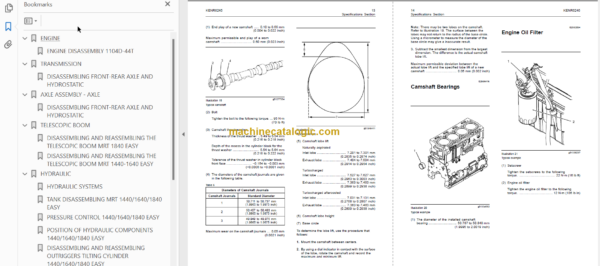 Manitou MRT 1440 1640 1840 EASY Repair Manual