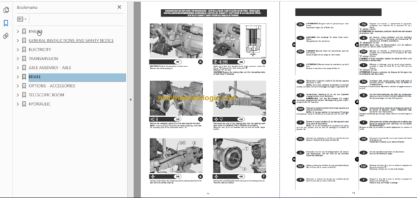 Manitou MRT 1432-1635 M Series REPAIR MANUAL