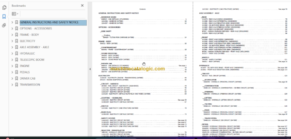 Manitou MLT 845 120 LSU S4 E3 PARTS CATALOGUE