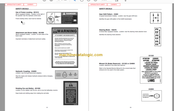 Manitou MVT 628 T COMFORT LINE OPERATOR'S MANUAL