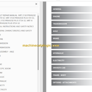 Manitou MRT-X 2550 PLUS-ST3A S2 REPAIR MANUAL