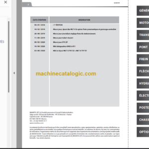 Manitou MLT 635 ST4 S2 Manuel De Réparation