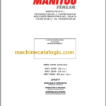 Manitou MRT 1640 E3 OPERATOR’S MANUAL