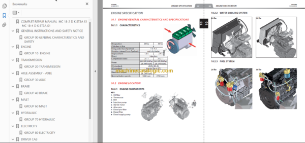 MANITOU MC 25-4 D K ST3A S1 REPAIR MANUAL