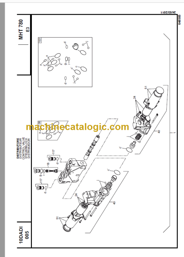 Manitou MHT 780 Parts Manual