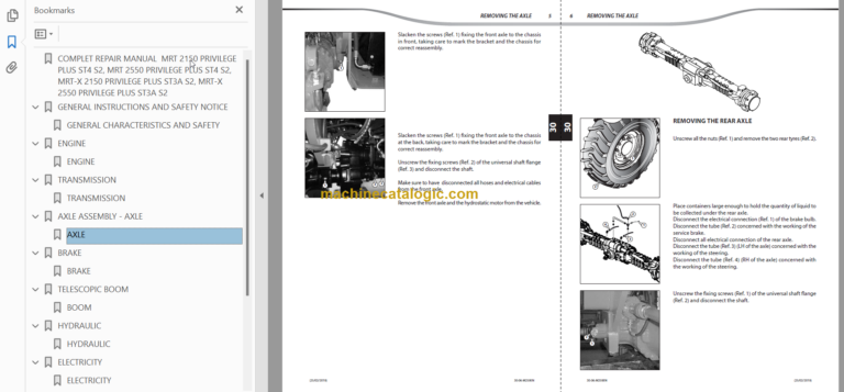 Manitou MRT-X 2550 PLUS-ST3A S2 REPAIR MANUAL