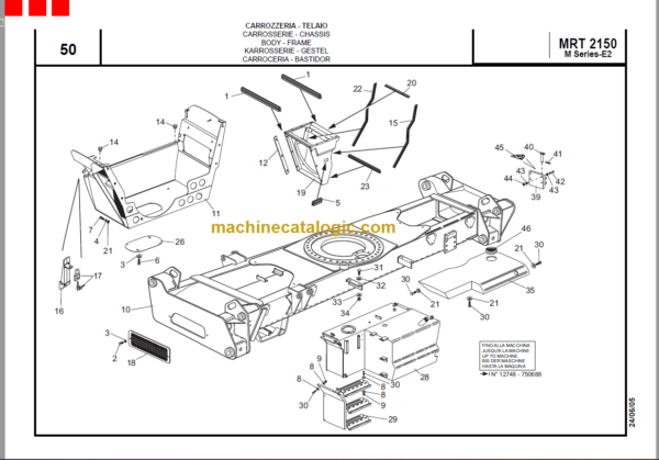 Manitou MRT 2150 M SERIES E2 PARTS MANUAL