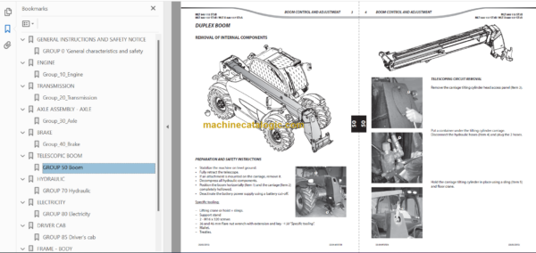 Manitou MLT-X 840 ST3A Repair Manual