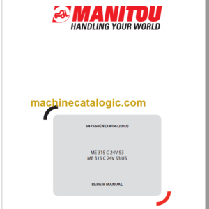 MANITOU ME 315 C 24V S3 REPAIR MANUAL