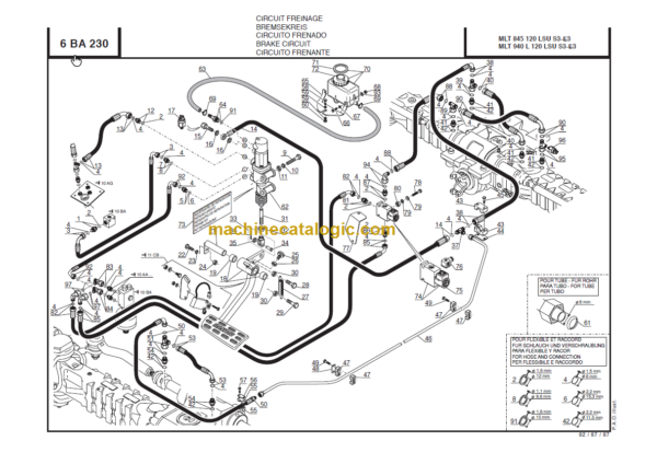 Manitou MLT 940 L S3 E3 PARTS CATALOGUE