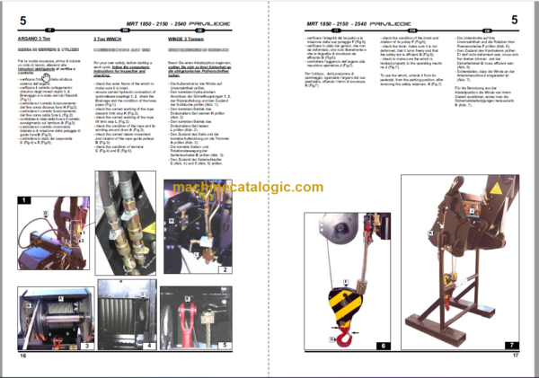 Manitou MRT 2150 PRIVILEGE E3 CRANE OPERATION MANUAL