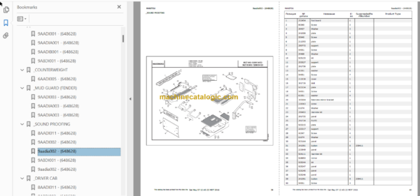 Manitou MLT-X 845 120 H S4 E3 PARTS CATALOGUE