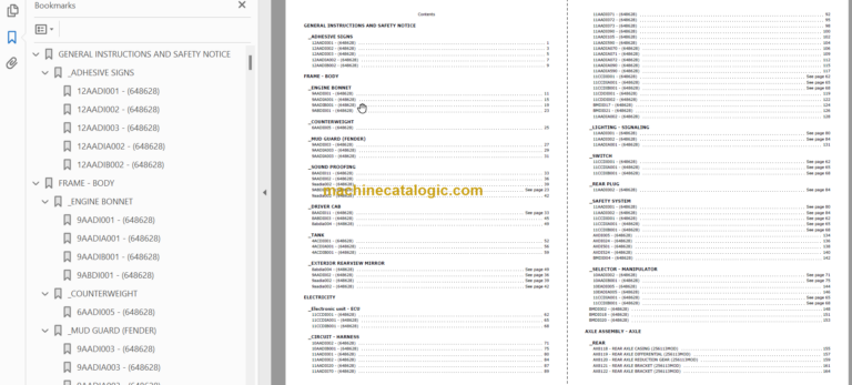 Manitou MLT-X 845 S4 E3 PARTS CATALOGUE