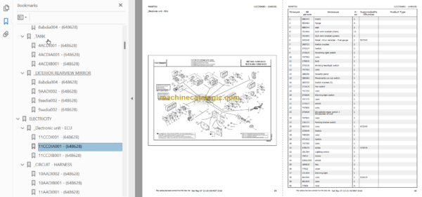 Manitou MLT-X 845 S4 E3 PARTS CATALOGUE