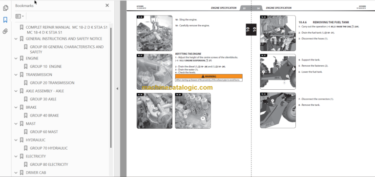 MANITOU MC 25-4 D K ST3A S1 REPAIR MANUAL