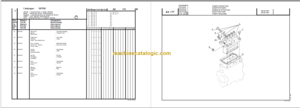 MANITOU CD 18P-CG 18P PARTS CATALOGUE