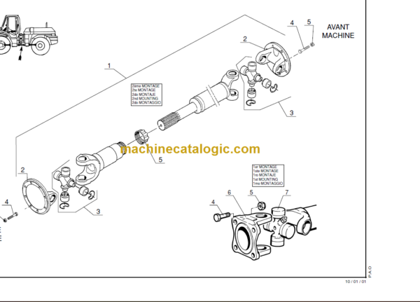 MANITOU MA 460 PARTS MANUAL