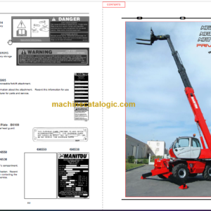 Manitou MRT 2540 E3 OPERATOR SERVICE MANUAL