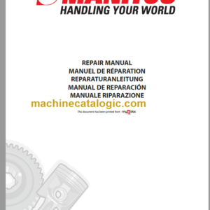 Manitou MRT 1850 MRT 2150 MRT 2540 Repair Manual