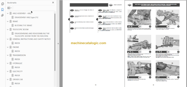 Manitou MRT 1850 MRT 2150 MRT 2540 Repair Manual