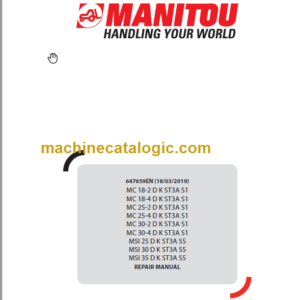 MANITOU MC 30-2 D K ST3A S1 REPAIR MANUAL