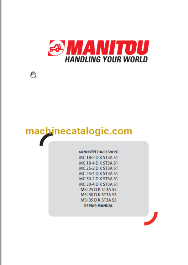 MANITOU MC 30-2 D K ST3A S1 REPAIR MANUAL