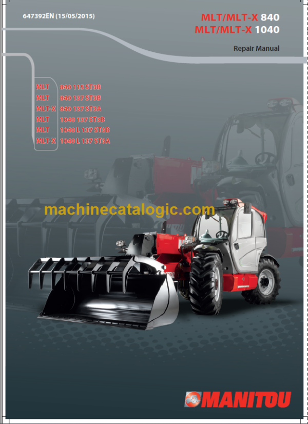 Manitou MLT-X 1040 L 137 ST3A Repair Manual