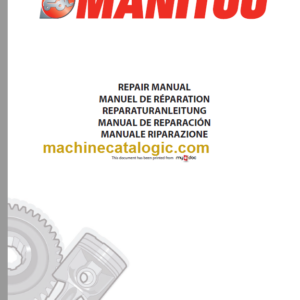 Manitou ML 635-940 Repair Manual 547874EN