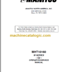 Manitou MHT10160 M SERIES OPERATOR SERVICE MANUAL