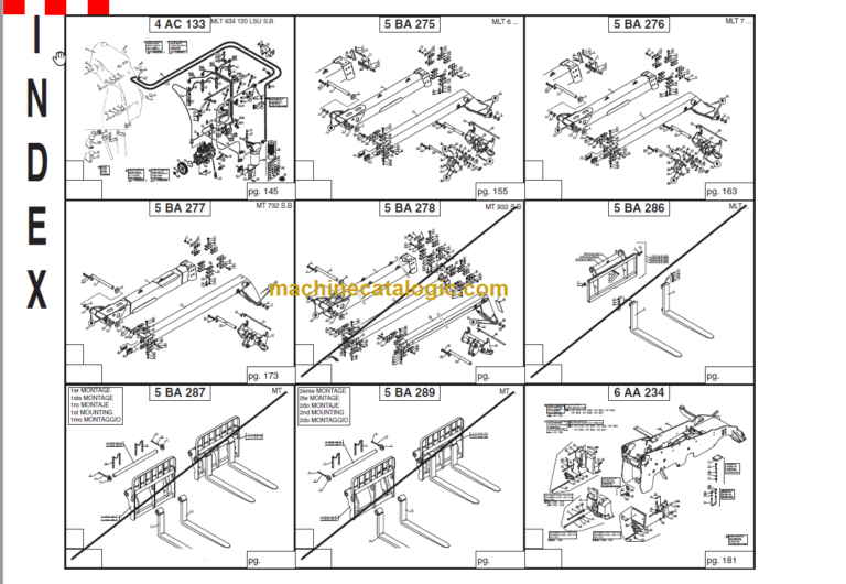 Manitou MLT 634 120 LSU PARTS MANUAL