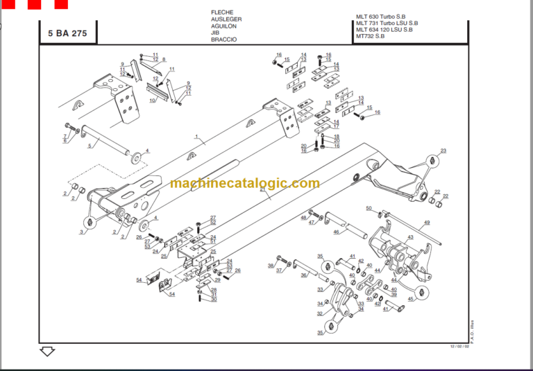 Manitou MLT 634 120 LSU PARTS MANUAL