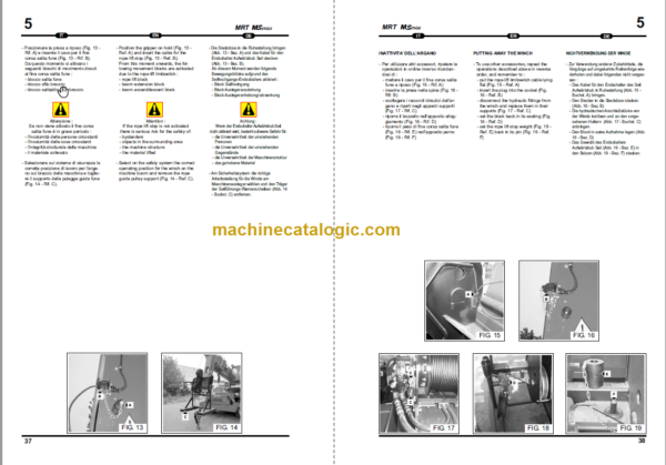 Manitou MRT 2150 M SERIES E2 CRANE OPERATION MANUAL