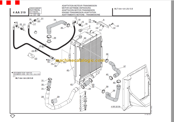 Manitou MLT 634 PARTS MANUAL