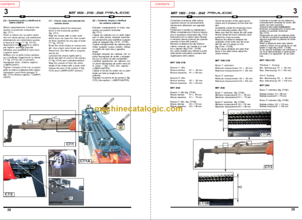 Manitou MRT 1850 PRIVILEGE E3 SERVICE MANUAL