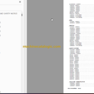 Manitou MHT-X 860L E3 S2 PARTS CATALOGUE