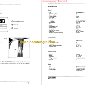 Manitou MVT 1330 L OPERATOR SERVICE MANUAL