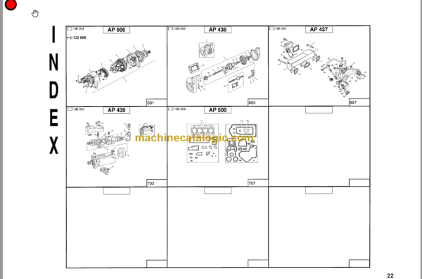 MANITOU MA 470 PARTS MANUAL