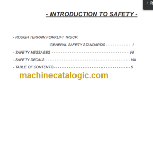 Manitou MHT10160 M SERIES OPERATOR SERVICE MANUAL