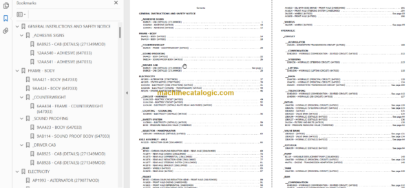 Manitou MLT 845 H TURBO LSU S2 E3 Genuine Parts Catalogue