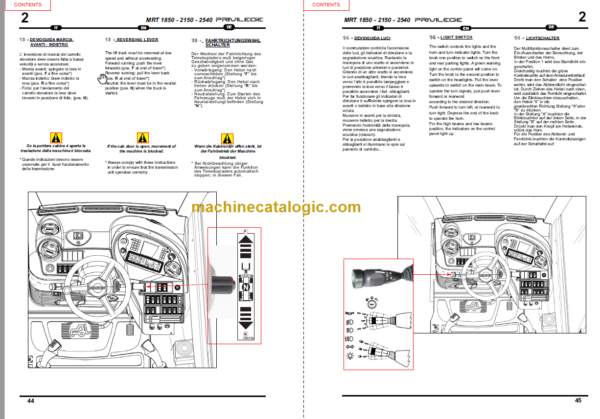 Manitou MRT 2540 PRIVILEGE E3 SERVICE MANUAL